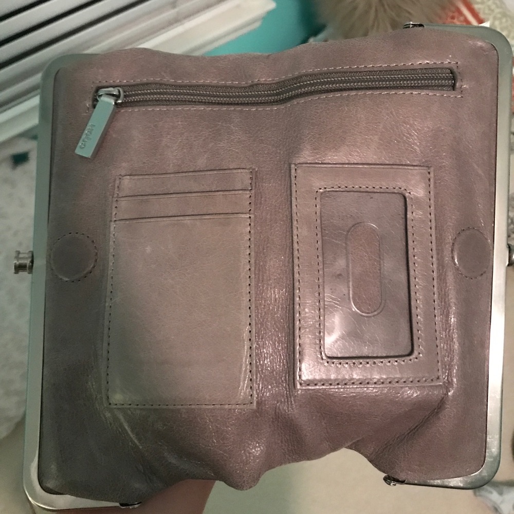 Grey/Taupe Hobo Wallet!